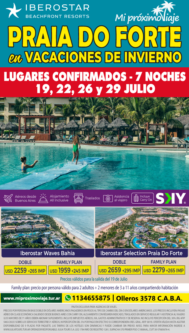 VACACIONES DE INVERNO EN PRAIA DO FORTE